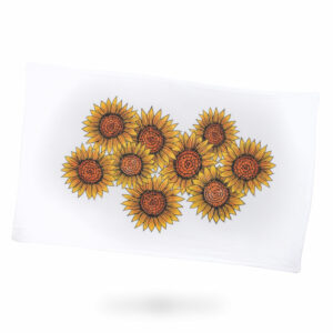 sunflowers hand towel